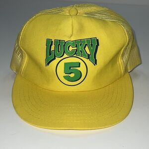 Vintage Overland Expressions Lucky 5 Pool Ball Hat Ball Dad Cap Outdoor Trucker